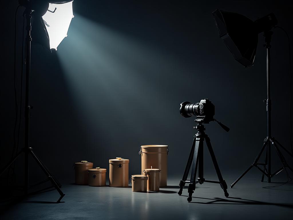 Professional product photography studio setup
