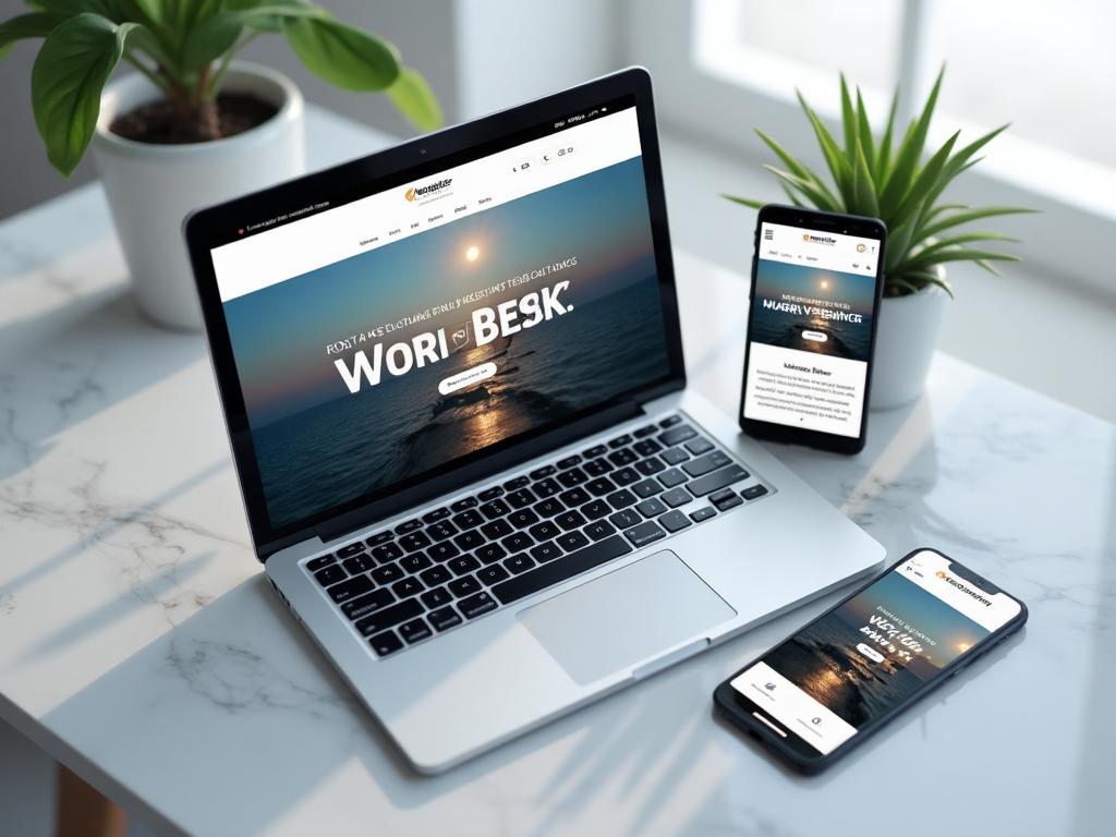 Responsive website design on multiple devices